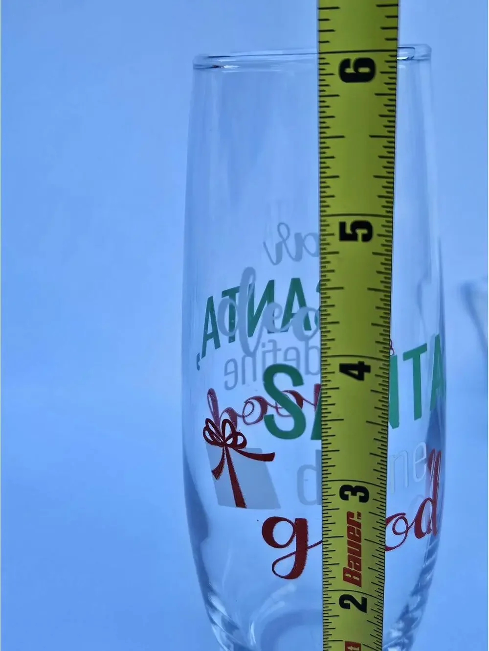 Dear Santa Define Good – Holiday Humor Cocktail Glass